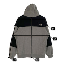 THE NORTH FACE ノースフェイス Nuptse Sweat Hoodie ヌプシスウェットフーディ プルオーバーパーカー グレー ブラック NT12022R Size M 福生店