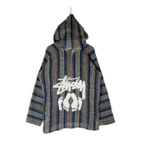 STUSSY ステューシー MEXICAN RAG PARKA メキシカンパーカー ブルー sizeL 瑞穂店