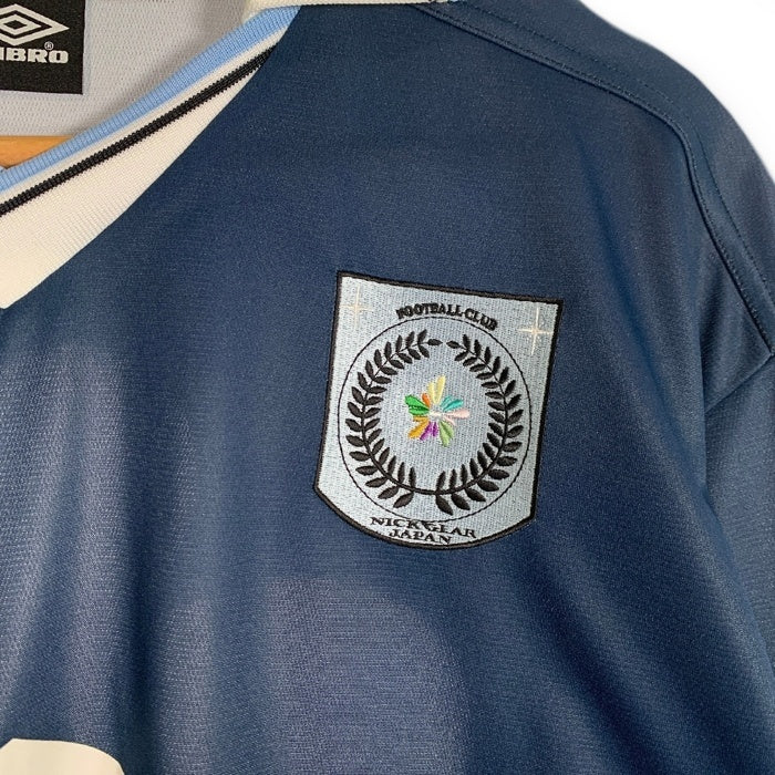 UMBRO アンブロ NICK GEAR ニックギア LHP ゲームシャツ 長袖 ネイビー ホワイト 784-4230267 Size S 福生店