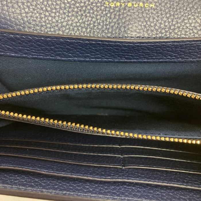 TORY BURCH トリーバーチ フローラル柄 ショルダーウォレット ブルー 瑞穂店