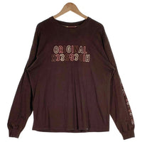 Hide&Seek ハイドアンドシーク Toru Nishiura" Original H&S L/S Tee 西浦 徹 プリント ロングスリーブTシャツ ブラウン Size XL 福生店