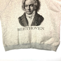 A BATHING APE アベイシングエイプ BEETHOVEN ベートーベン プリント クルーネックスウェットトレーナー オートミール size L 瑞穂店