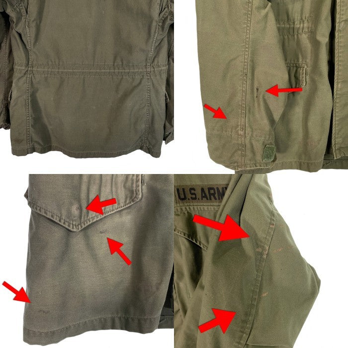 60's U.S.ARMY 米陸軍 M-65 1st ミリタリーフィールドジャケット オリーブ アルミジップ エポーレット無 Size S-S 福生店