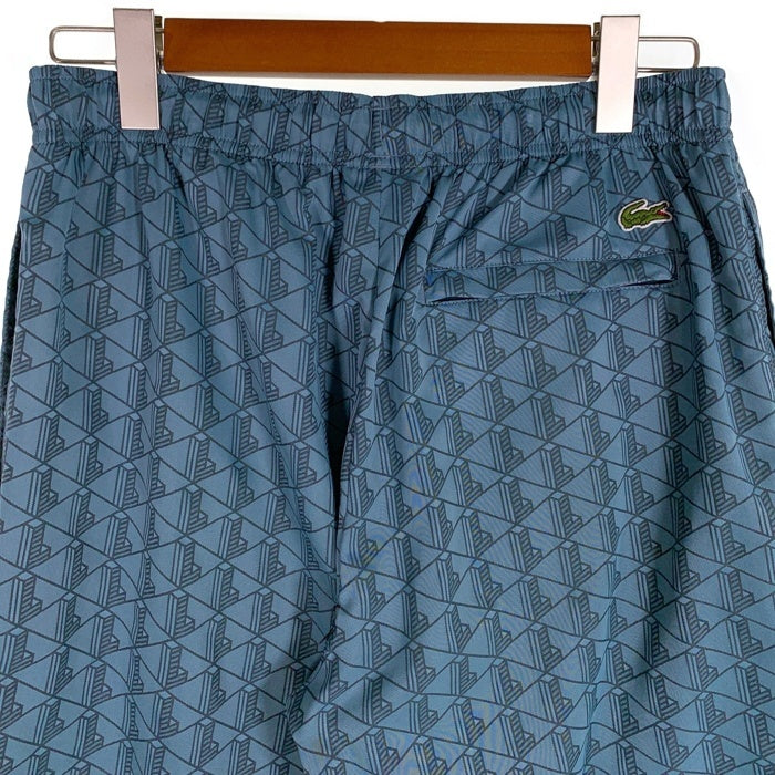 LACOSTE ラコステ モノグラムジャガード 撥水トラックパンツ ナイロンパンツ ライトブルー XH8908 Size US S 福生店