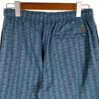 LACOSTE ラコステ モノグラムジャガード 撥水トラックパンツ ナイロンパンツ ライトブルー XH8908 Size US S 福生店