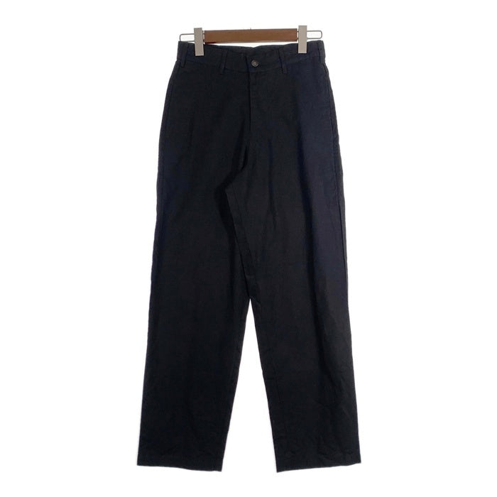 80-90's STUSSY ステューシー リネン コットン テーパードスラックス パンツ ブラック USA製 黒タグ Size 28 福生店