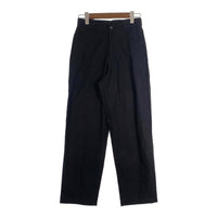 80-90's STUSSY ステューシー リネン コットン テーパードスラックス パンツ ブラック USA製 黒タグ Size 28 福生店