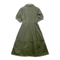 MOUSSY マウジー フロントボタンロングデニムワンピース カーキ Size1 瑞穂店