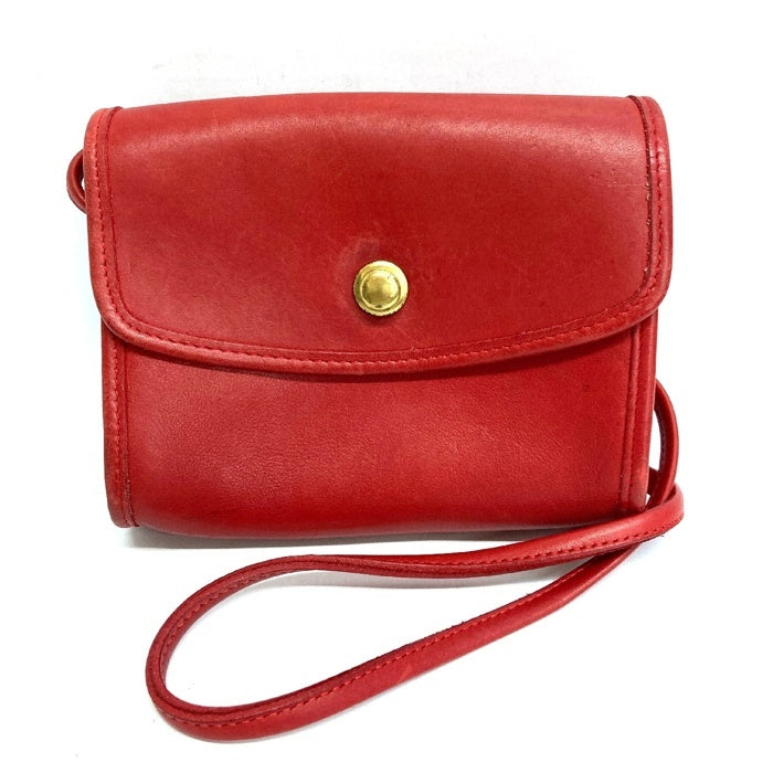 OLD COACH オールドコーチ ショルダーバッグ USA製 ドイツホック レッド 瑞穂店