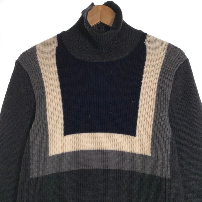 COMME des GARCONS HOMME PLUS コムデギャルソンオムプリュス タートルネック ウールニットセーター チャコールグレー オールド PN-040220 AD1996 Size S 相当 福生店
