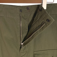 HUMAN MADE ヒューマンメイド STRAIGHT CARGO PANTS ストレートカーゴパンツ オリーブ ヘリンボーン HM29PT010 Size L 福生店