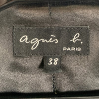 agnes.b アニエスベー ツイードコート ブラック size38 瑞穂店