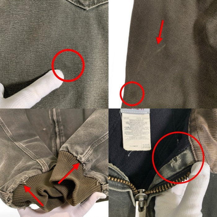 00's Carhartt カーハート サンタフェジャケット ダック モスグリーン J14MOS 05/00 Size 2XL-R 福生店