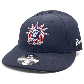 90's New Era ニューエラ NHL ニューヨーク・レンジャース RANGERS LIBERTY 59FIFTY ベースボールキャップ ネイビー ウール USA製 Size 7 1/8 (56.8cm) 福生店