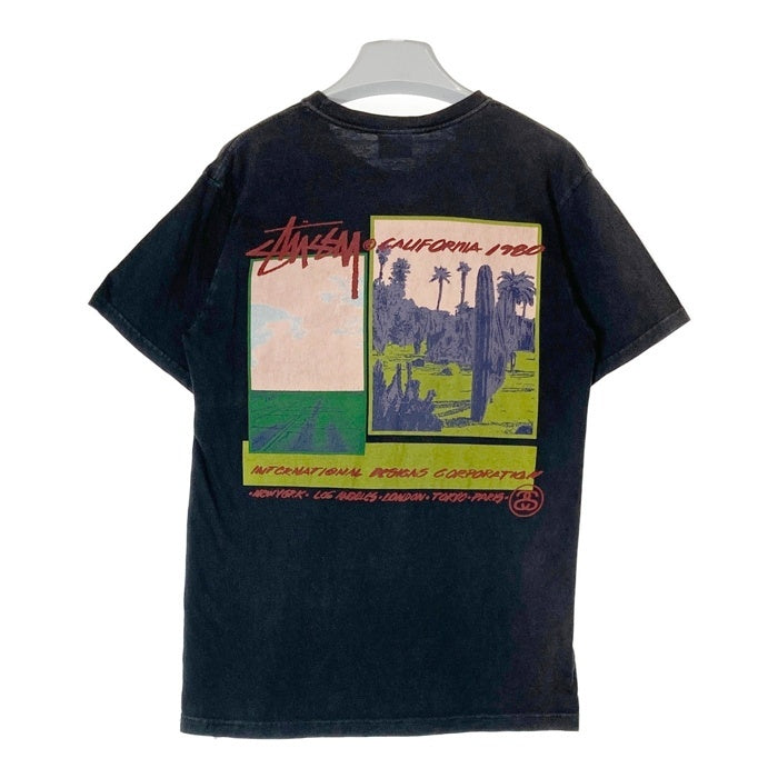 STUSSY ステューシー CALIFORNIA 1980 PALM DESERT Tシャツ ブラック sizeS 瑞穂店