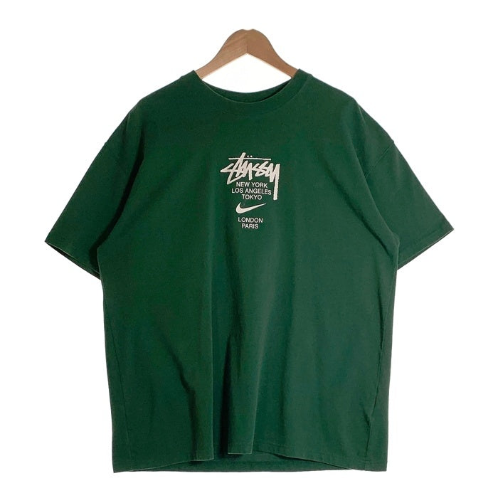NIKE ナイキ STUSSY ステューシー 20AW NRG INTERNATIONAL TEE インターナショナル 半袖 Tシャツ グリーン DD3342-341 Size L 福生店