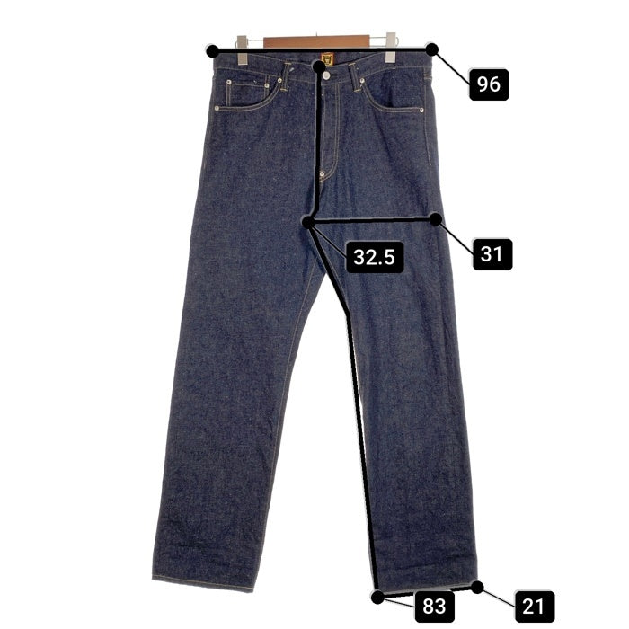 HUMAN MADE ヒューマンメイド 24SS STRAIGHT DENIM PANTS PAST INDIGO ストレートデニムパンツ インディゴ シンチバック 赤耳 HM28PT003 Size 34 福生店