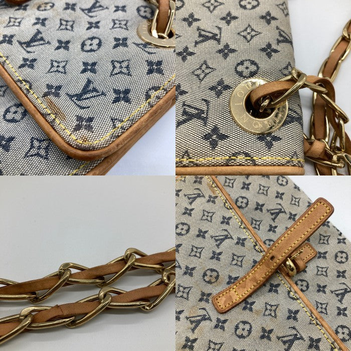 LOUIS VUITTON ルイヴィトン M92002 モノグラムミニ カミーユ チェーン ショルダーバッグ インディゴ×ベージュ 瑞穂店