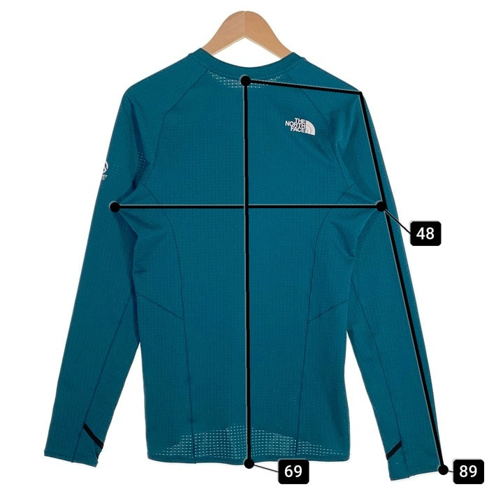 THE NORTH FACE ノースフェイス Expedition Dry Dot Crew エクスペディション ドライドットクルー 長袖 Tシャツ ロンT ブルーモス NT12123 Size L 福生店