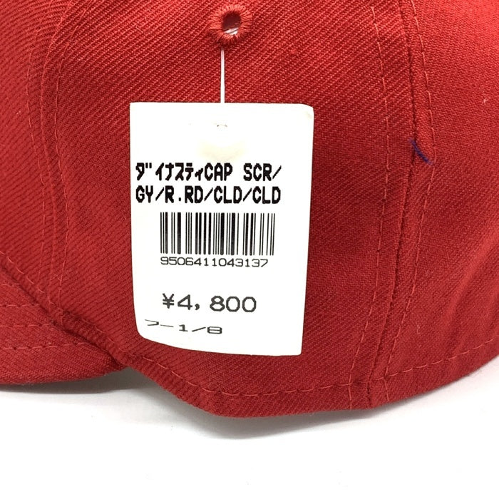 90's New Era ニューエラ MLB ニューヨーク・ヤンキース 59FIFTY ベースボールキャップ レッド ウール USA製 注音符号 Size 7 1/8 (56.8cm) 福生店