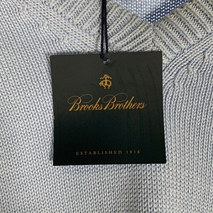 Brooks Brothers ブルックスブラザース PIMA COTTON  Vネック コットンニットセーター ライトブルー Size L 福生店
