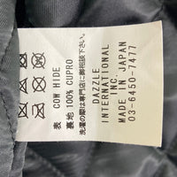 Dry Bones ドライボーンズ Twin Track Motorcycle Jacket ツイントラック モーターサイクルジャケット カウハイド ダブル ライダース ブラック size42 瑞穂店
