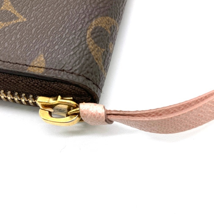 LOUIS VUITTON ルイヴィトン M61298 モノグラム ポルトフォイユ・クレマンス ローズ・バレリーヌ 長財布 ブラウン 瑞穂店