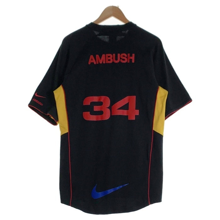 NIKE ナイキ AMBUSH アンブッシュ Uniform Top ユニフォーム トップ 半袖 ブラック イエローFJ2054-010 Size L 福生店