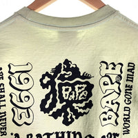 A BATHING APE アベイシングエイプ Japan Culture Lettered  T-Shirt プリント Tシャツ グリーン 001TEJ301066M Size M 福生店