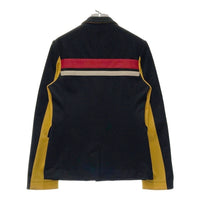 JUNYA WATANABE COMME des GARCONS MAN ジュンヤワタナベ コムデギャルソンマン WS-S001 切替デザイン ジャージ素材 2B テーラードジャケット ブラック SizeS 瑞穂店