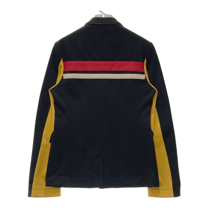 JUNYA WATANABE COMME des GARCONS MAN ジュンヤワタナベ コムデギャルソンマン WS-S001 切替デザイン ジャージ素材 2B テーラードジャケット ブラック SizeS 瑞穂店