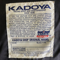 KADOYA カドヤ K'S LEATHER レザー ダブルライダースジャケット ブラック Size3L 瑞穂店