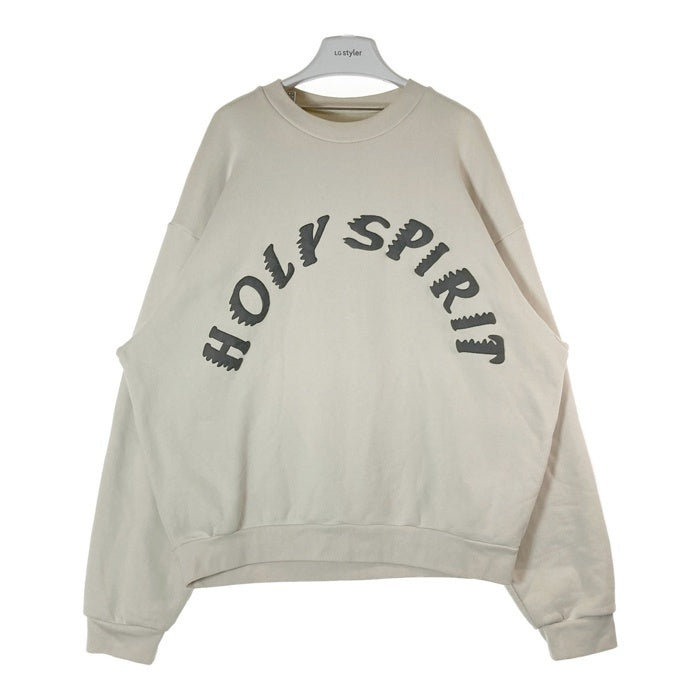 CPFM カクタスプラントフリーマーケット 19SS SUNDAY SURVICE HOLY SPIRIT クルーネックスウェットトレーナー アイボリー Size L 瑞穂店