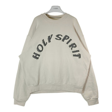 CPFM カクタスプラントフリーマーケット 19SS SUNDAY SURVICE HOLY SPIRIT クルーネックスウェットトレーナー アイボリー Size L 瑞穂店
