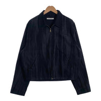 NO MAINTENANCE ノーメンテナンス Black Mechanic Jacket メカニックジャケット ジップアップ ブラック ウォッシュ加工 Size M 福生店