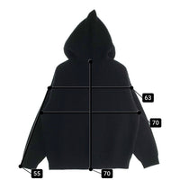 CELINE セリーヌ 21AW HOODED SWEATER IN RIBBED WOOL ニット ウール フーデッド プルオーバー パーカー フーディー ブラック 2A85W423P Size XS 福生店
