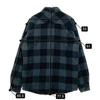 HARLEY DAVIDSON ハーレーダビッドソン 裏地キルティング チェックシャツ ブラック×グレー sizeM 瑞穂店