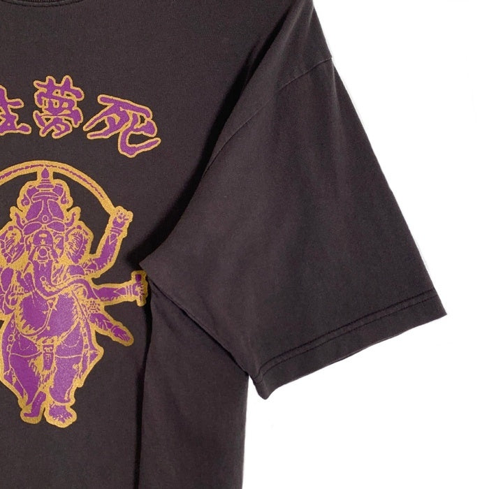 EXODUS エクソダス 酔生夢死 T-SHIRT プリントTシャツ ブラック EXDS-TEE-02 Size L 福生店