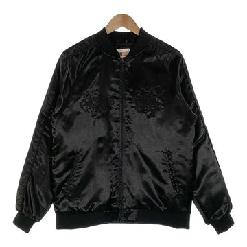 HUF ハフ THRASHER スラッシャー スーベニアジャケット 中綿 スカジャン ブラック Size M 福生店