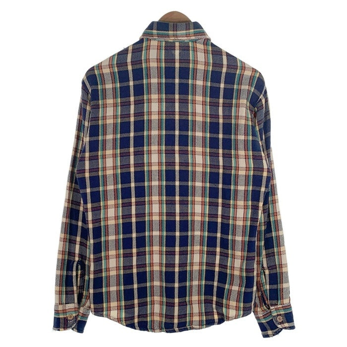 70's BIG MAC ビッグマック フランネルチェックシャツ ネイビー ホワイト Size S 福生店