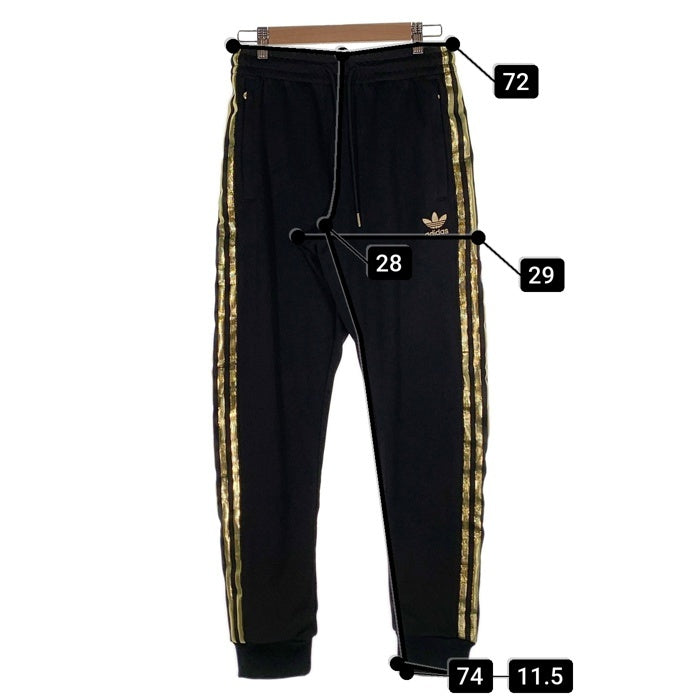 adidas アディダス SST 24 TRACK PANTS スリープストライプ トラックパンツ ブラック ゴールド GK0656 Size JP M 福生店