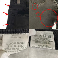 90's Lee リー ブラック デニム パンツ ジーンズ テーパード 200-8908 Size 34×30 福生店