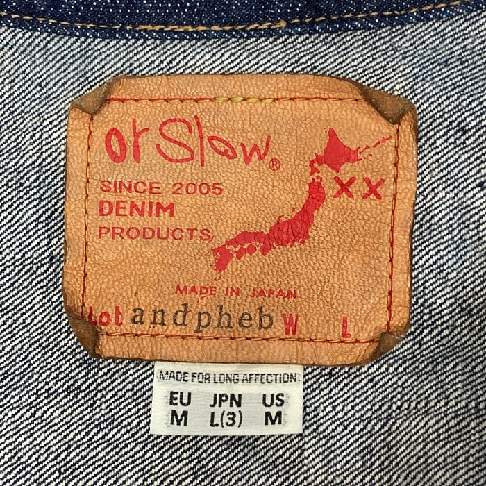 orslow オアスロウ andpheb 別注 大戦モデル デニム トラッカージャケット Gジャン インディゴ sizeL 瑞穂店