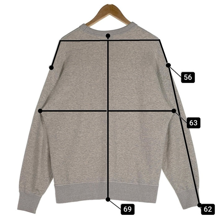 STANDARD CALIFORNIA スタンダードカリフォルニア SD Logo Crew Sweat Official Online Store Limited  ロゴ クルーネック スウェット オンラインストア 限定品 グレー Size L 福生店