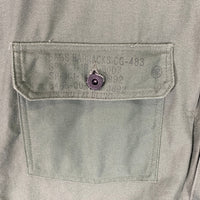 oddment オッドメント リメイク コットン ワークジャケット オリーブ 米軍バッグ生地 Tバック Size XL 相当 福生店
