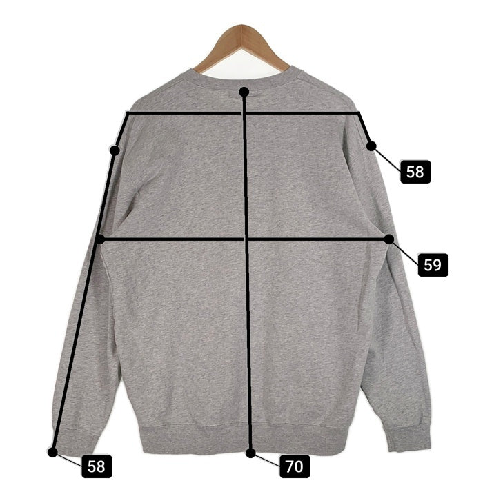 EVISEN SKATEBORDS エビセン 路滑板 プリント スウェットクルーネックトレーナー グレー Size L 相当 福生店