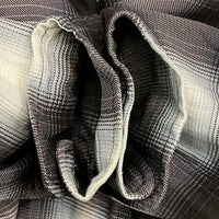 HOUSTON ヒューストン オンブレチェックシャツ レーヨン 長袖 ブラック 41188 Size XXL 瑞穂店