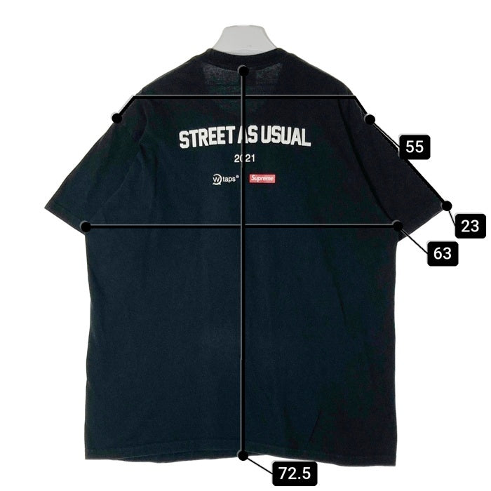 Supreme シュプリーム WTAPS ダブルタップス 21FW Sic'em! Tee Tシャツ ブラック sizeXL 瑞穂店