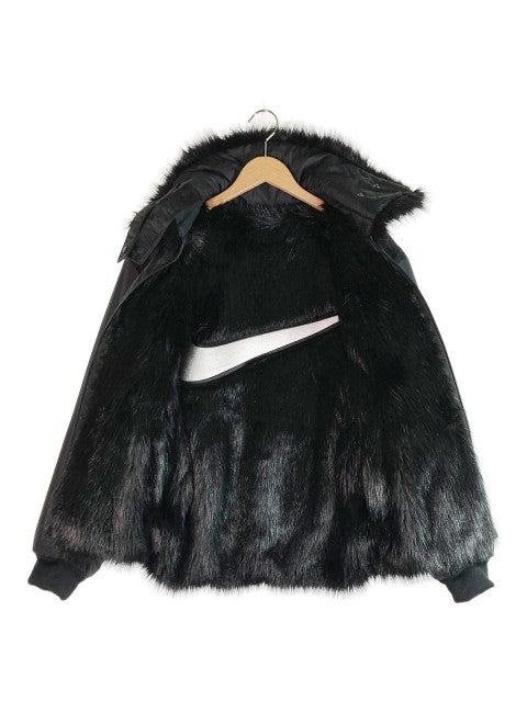 AMBUSH×NIKE アンブッシュ×ナイキ AQ9225-010 18AW Reversible Faux Fur Coat Jacket リバーシブルフェイクファー ジップアップブルゾン ブラック sizeS 瑞穂店