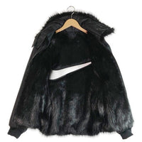 AMBUSH×NIKE アンブッシュ×ナイキ AQ9225-010 18AW Reversible Faux Fur Coat Jacket リバーシブルフェイクファー ジップアップブルゾン ブラック sizeS 瑞穂店